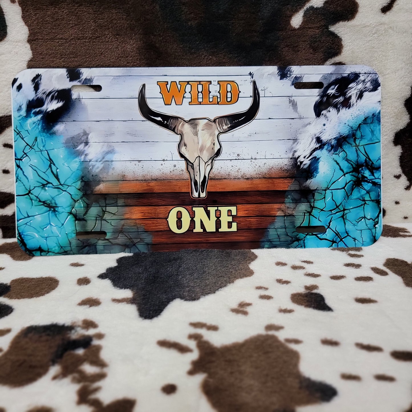 Wild One Western Car Tag License Plate