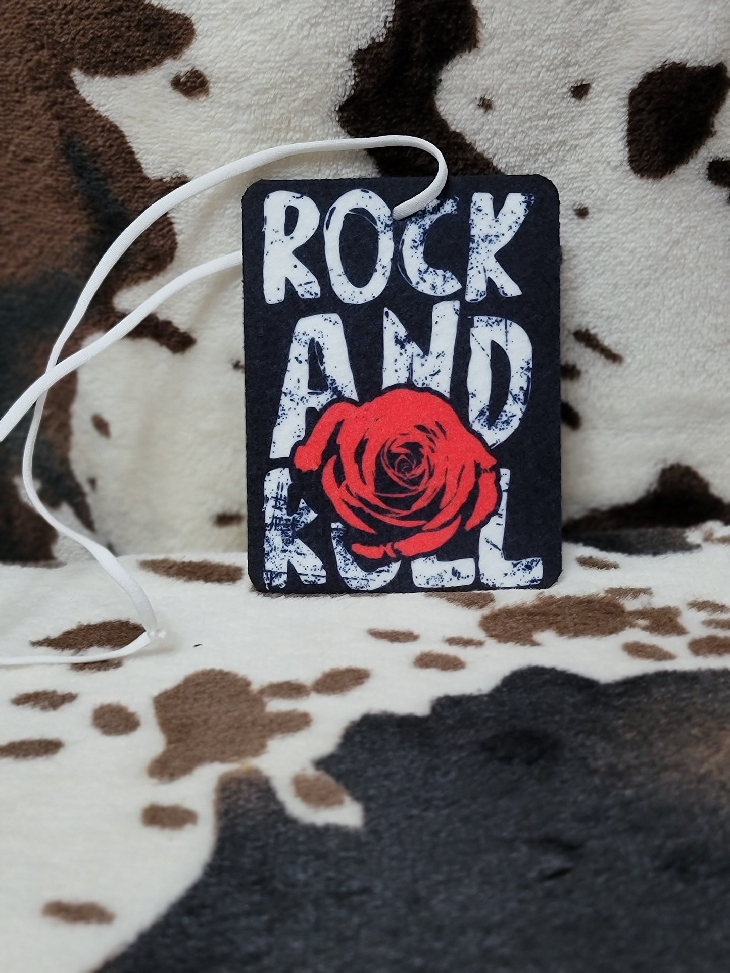 Rock and Roll Rose Unscented Car Air Freshener