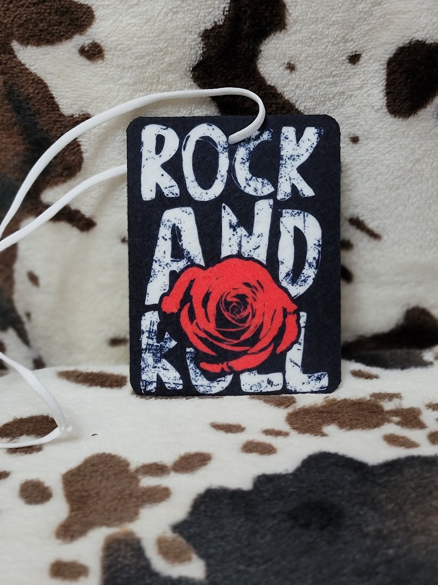 Rock and Roll Rose Unscented Car Air Freshener
