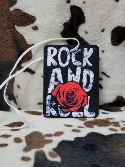 Rock and Roll Rose Unscented Car Air Freshener