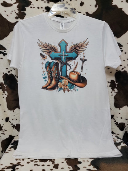 Cross Western Graphic T-Shirt