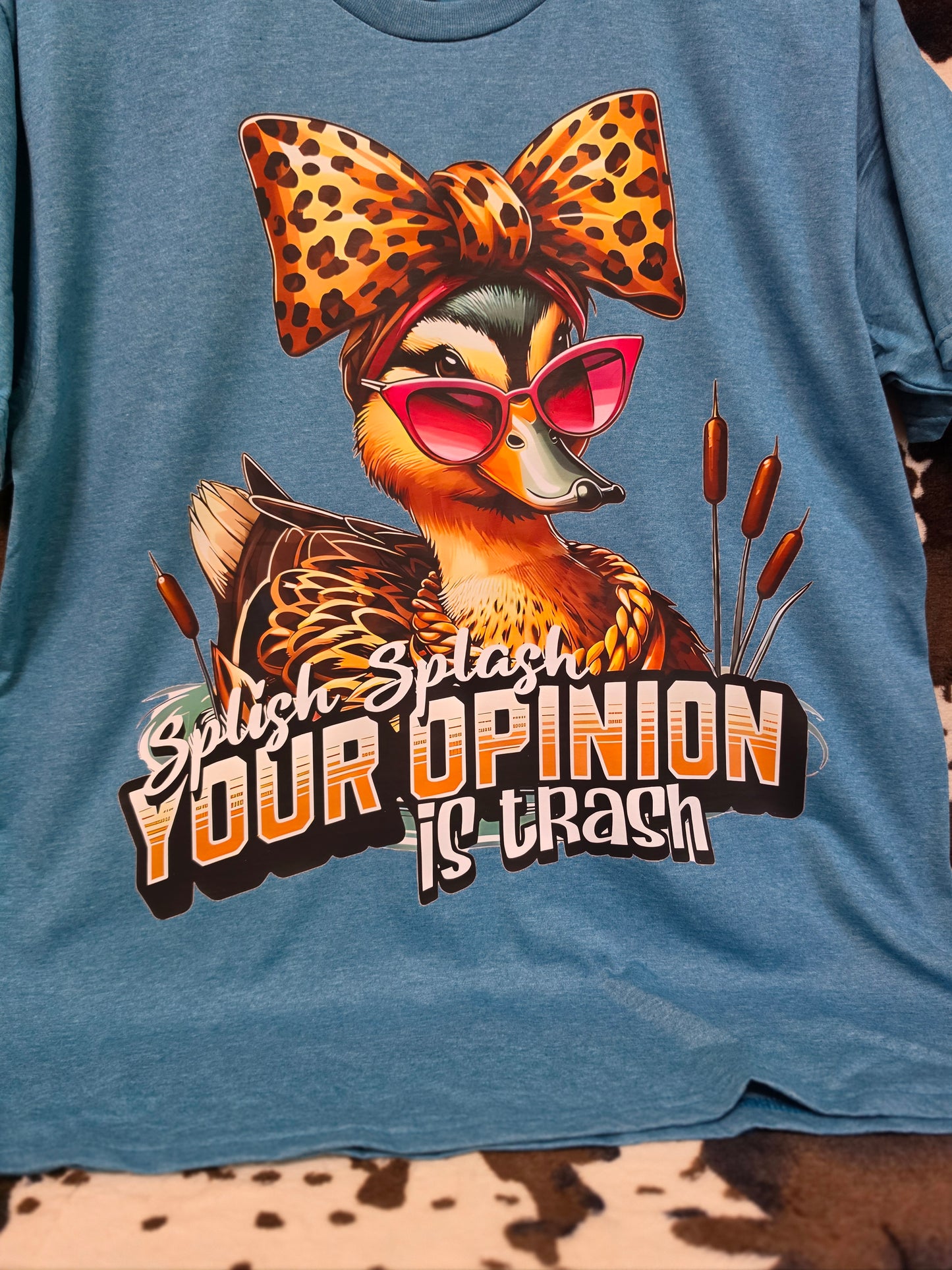 Splish Splash Duck Funny Western Custom Graphic Tee Shirt