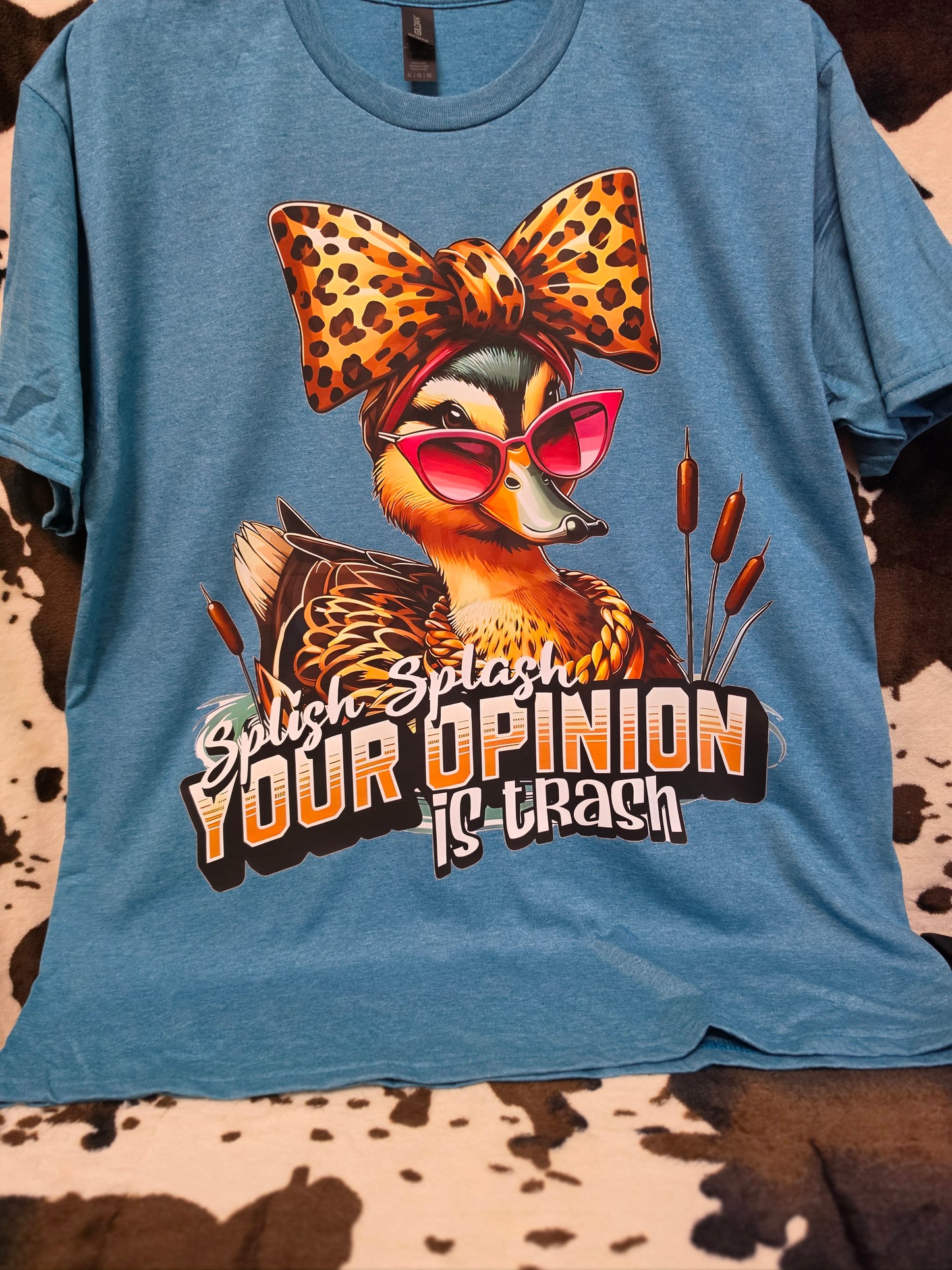 Splish Splash Duck Funny Western Custom Graphic Tee Shirt
