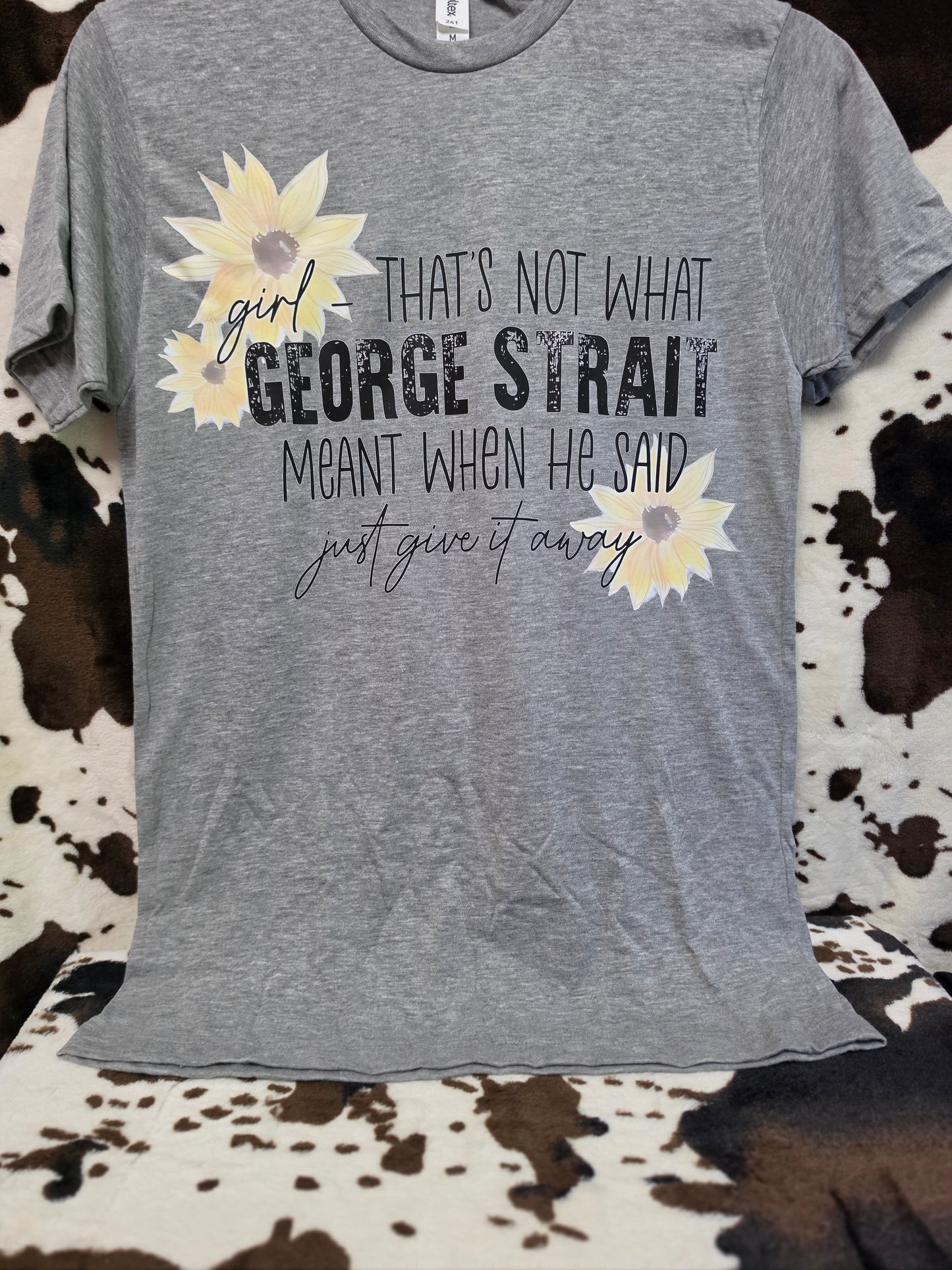 Give It Away Western Custom Graphic Tee Shirt