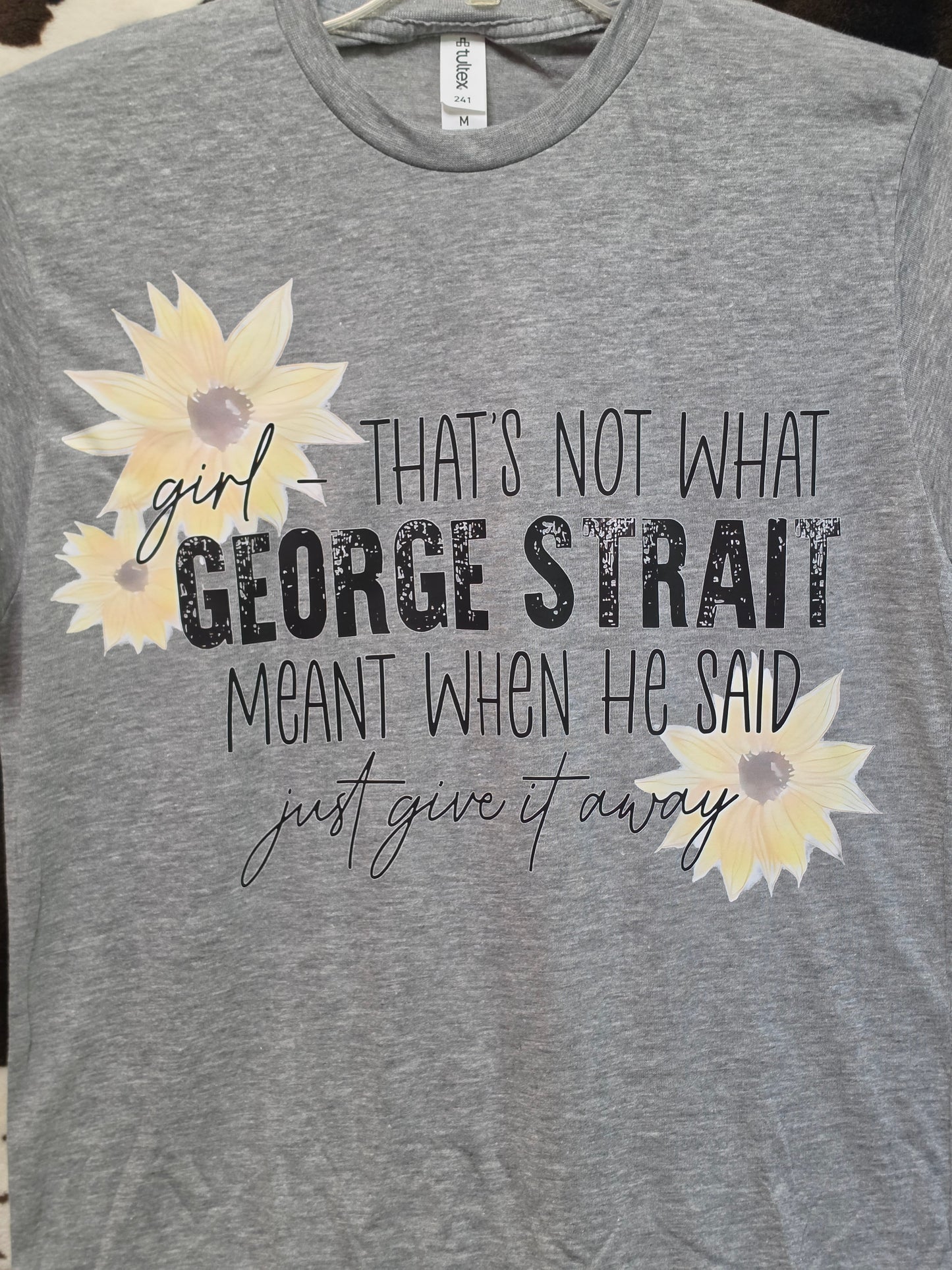 Give It Away Western Custom Graphic Tee Shirt