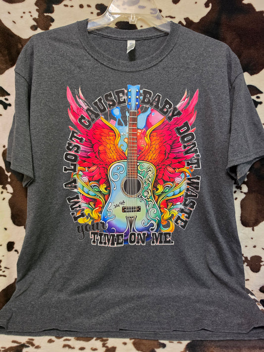 Baby Im A Lost Cause Western Custom Graphic Tee Shirt