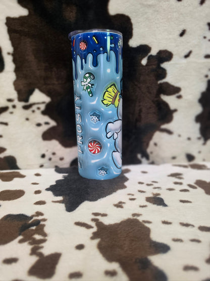 Snowman Frosty 20oz Skinny Tumbler