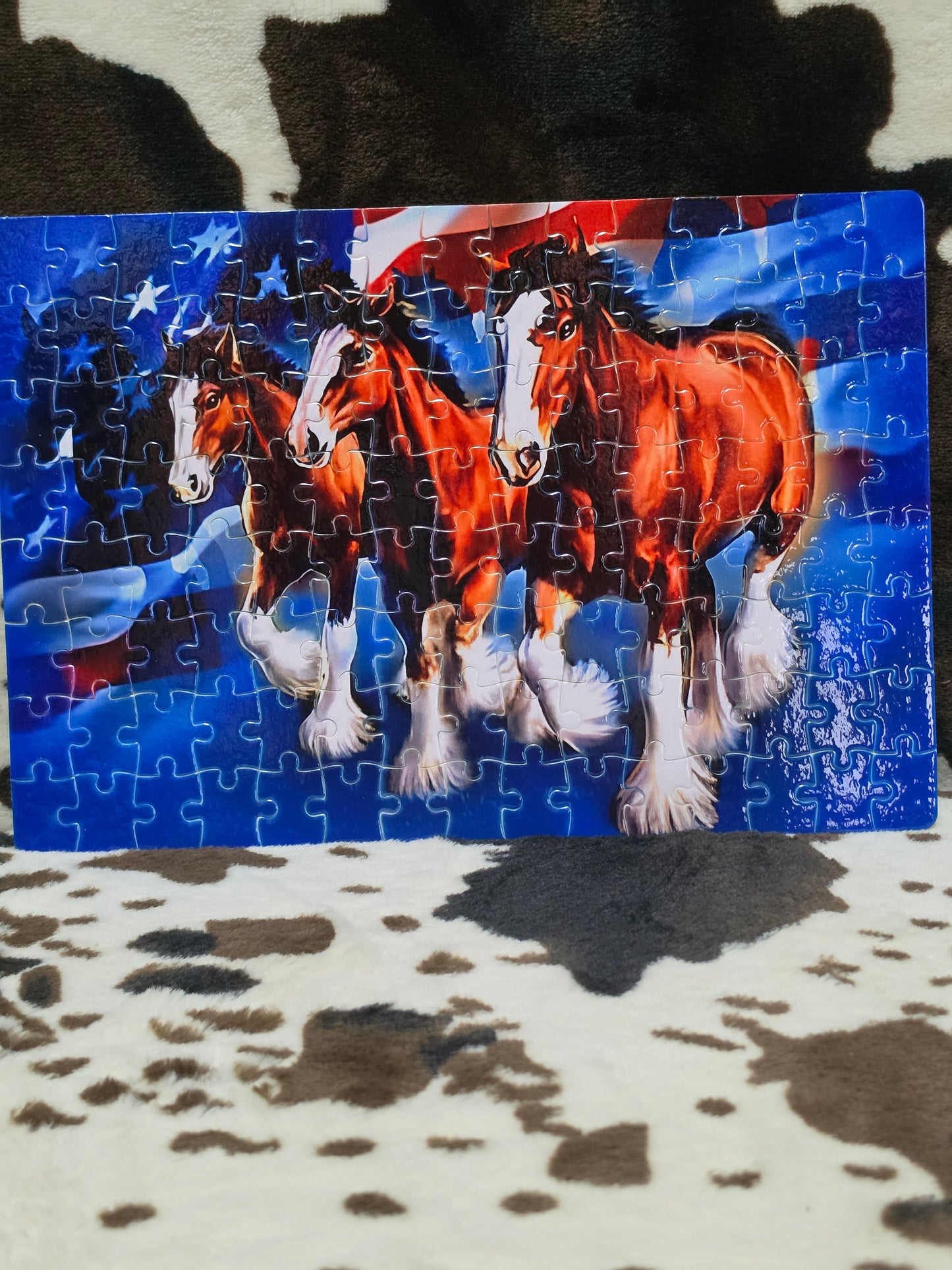 Clydesdale Horses Handmade Jigsaw Puzzle