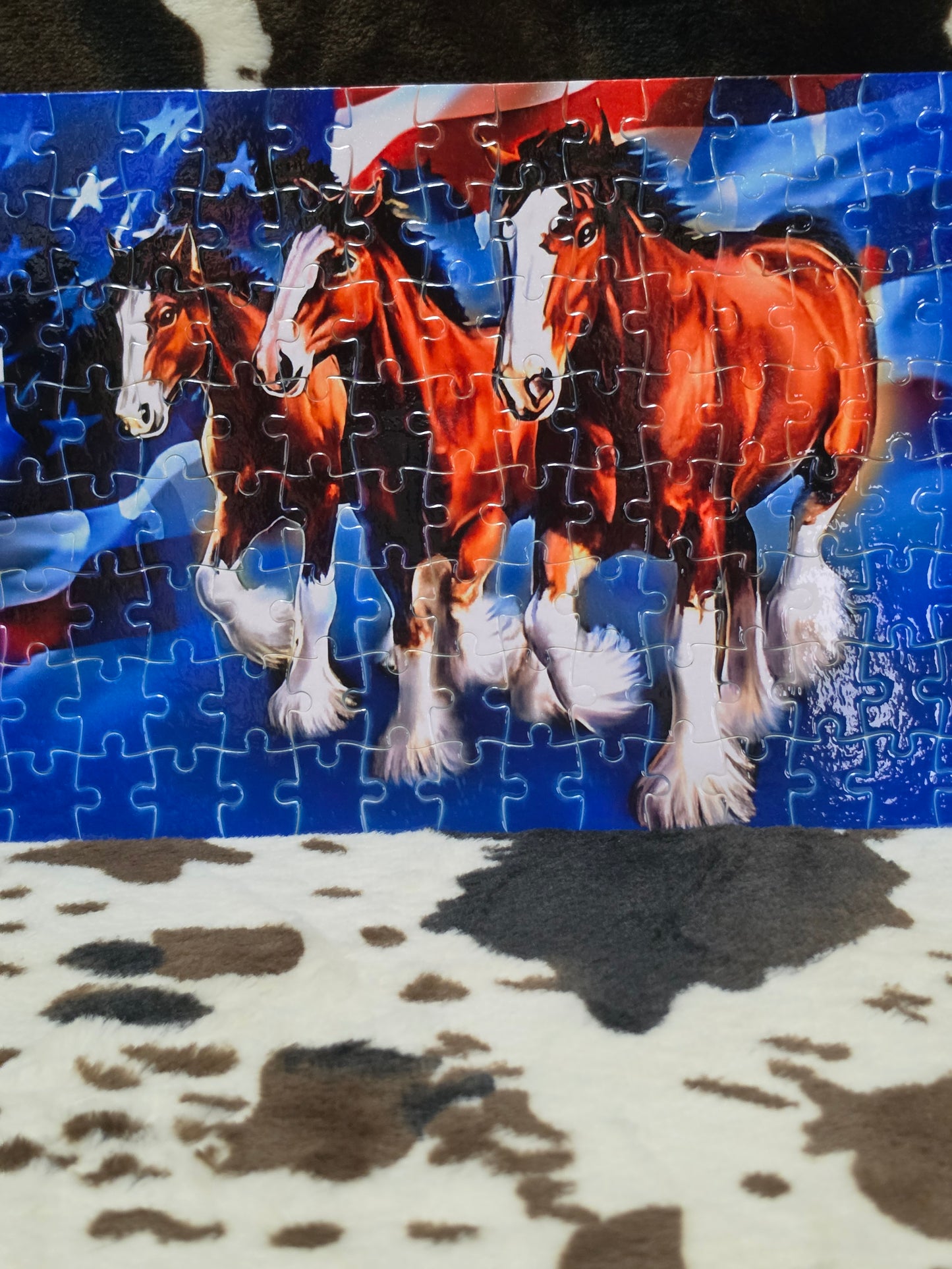 Clydesdale Horses Handmade Jigsaw Puzzle
