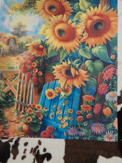 Sunflowers Floral Garden Flag 12x18