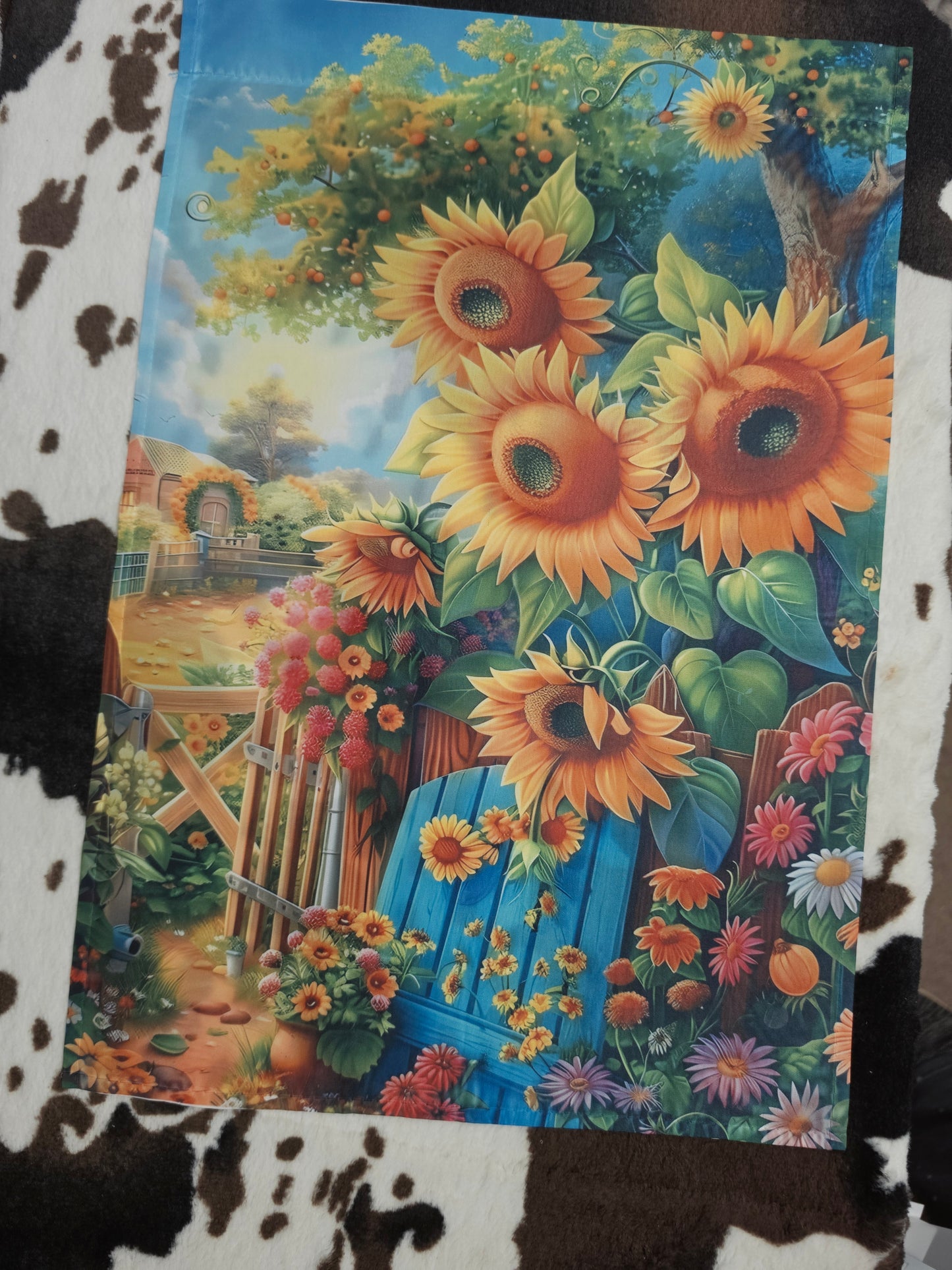 Sunflowers Floral Garden Flag 12x18