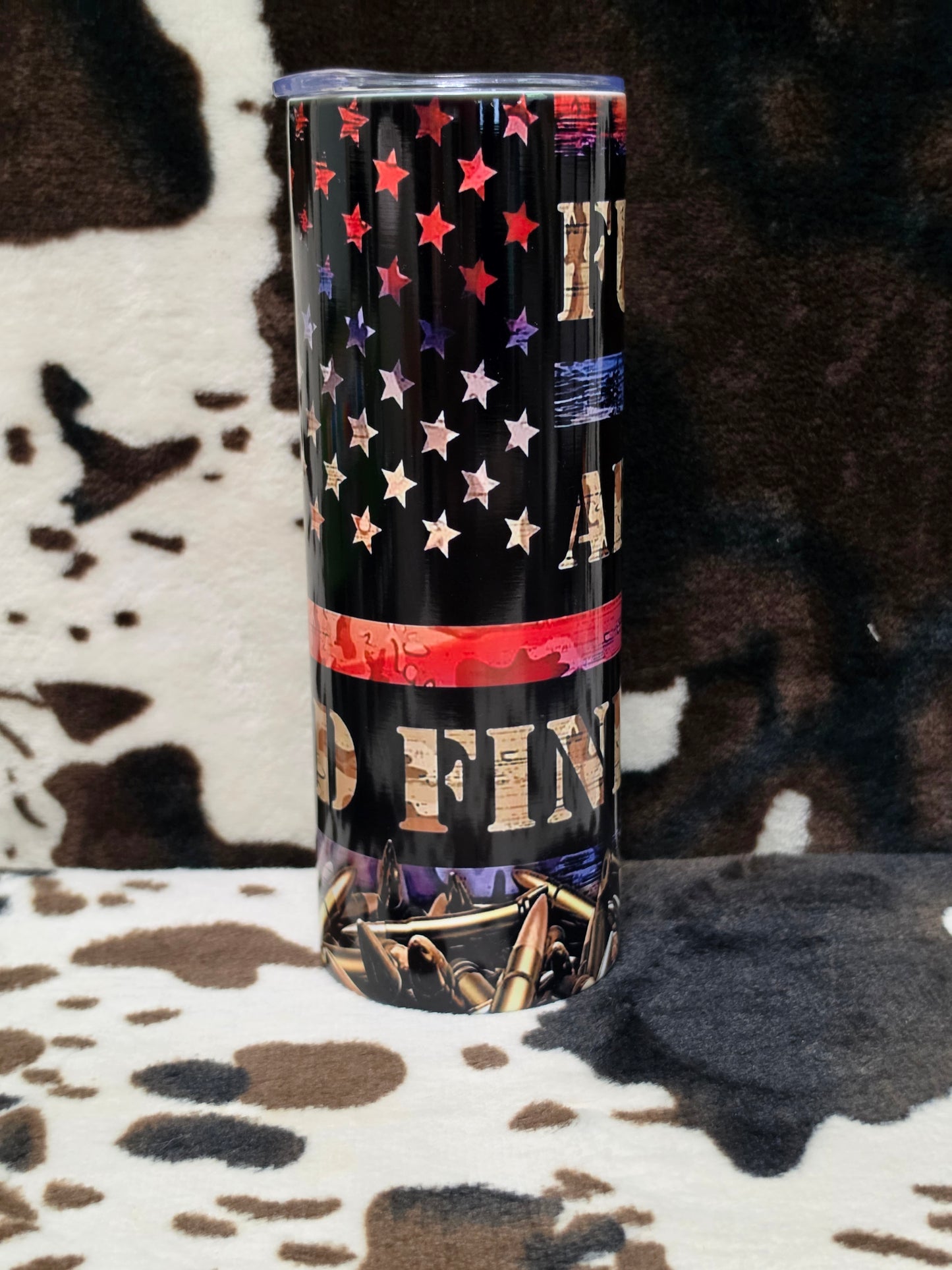 FAFO Flag 20oz Skinny Tumbler