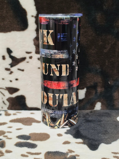 FAFO Flag 20oz Skinny Tumbler