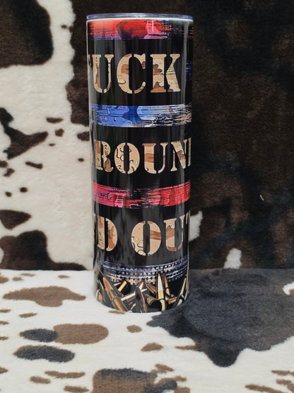 FAFO Flag 20oz Skinny Tumbler