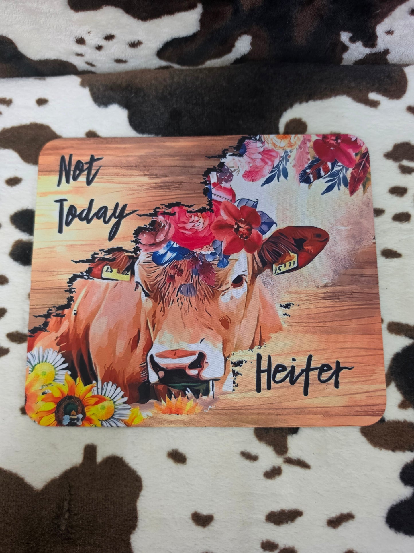 Cow Heifer Western Funny Mouse Pad