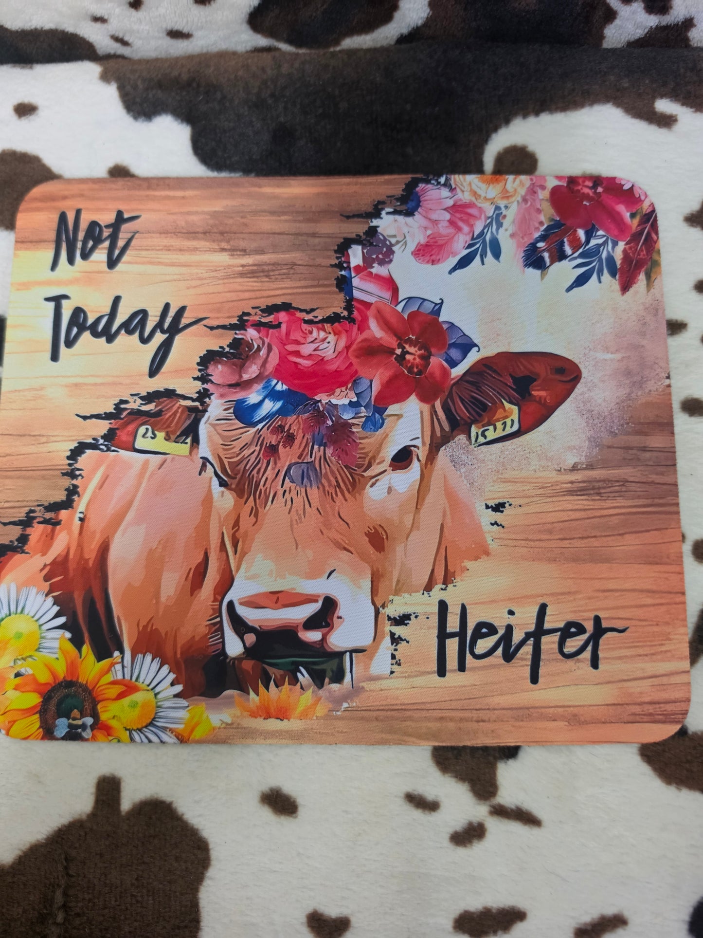 Cow Heifer Western Funny Mouse Pad