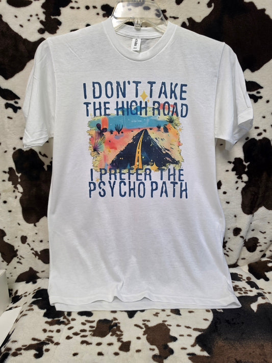 High Road Western Funny Graphic Tee Shirt
