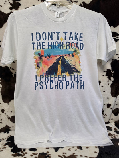 High Road Western Funny Graphic Tee Shirt