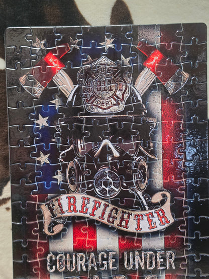 Firefighter 120 PC Handmade Jigsaw Puzzle