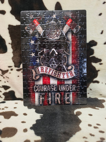 Firefighter 120 PC Handmade Jigsaw Puzzle
