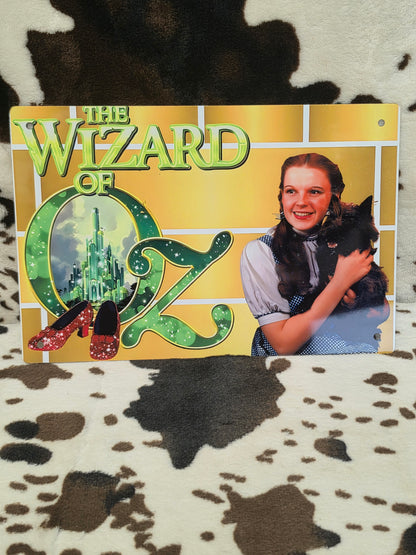 Wizard Of Oz Yellow Metal Sign
