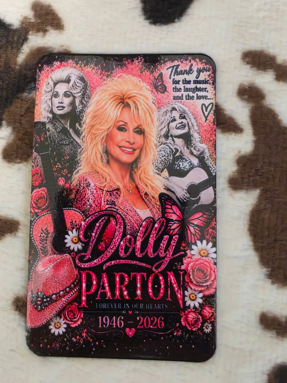 Dolly Parton Memorial Magnet 3.6x2.3 Forever In Our Hearts