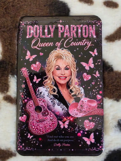Dolly Parton Queen of Country Pink Guitar Magnet