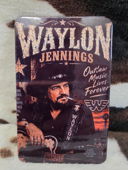Waylon Jennings Outlaw Country Music Tribute Magnet