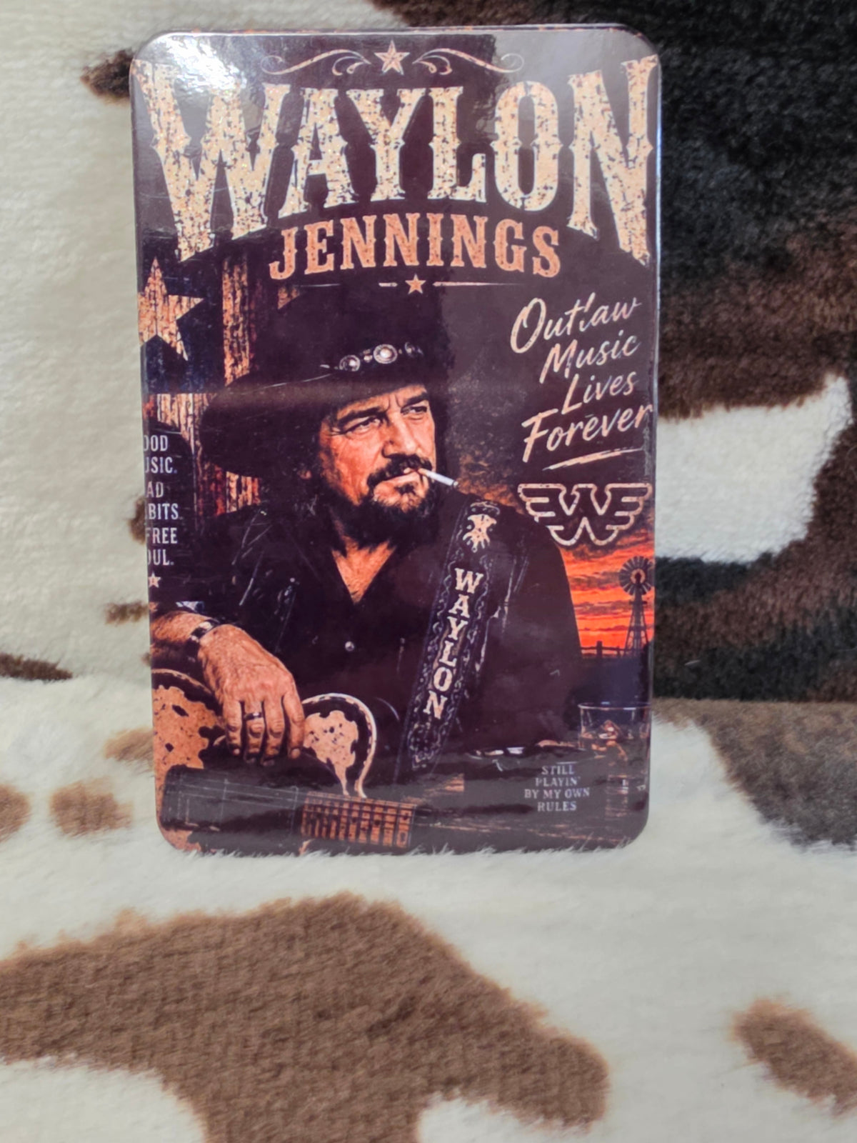 Waylon Jennings Outlaw Country Music Tribute Magnet