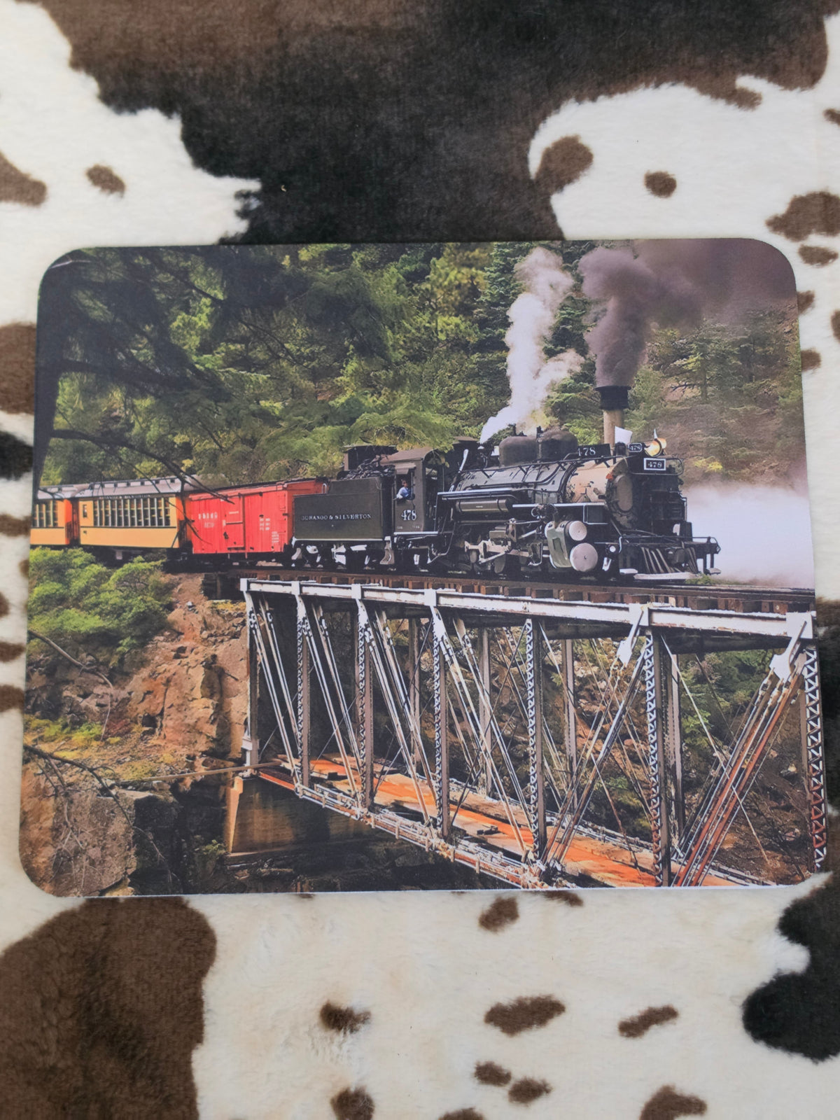 Train Computer Non Slip Custom Mouse Pad