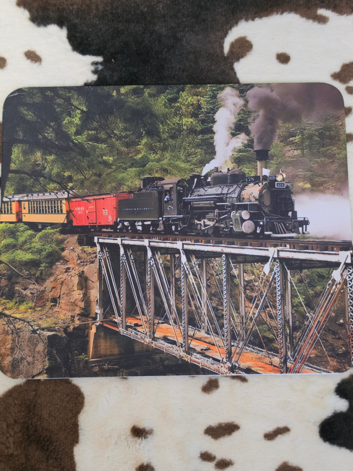 Train Computer Non Slip Custom Mouse Pad