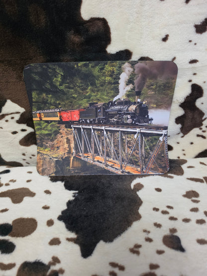 Train Computer Non Slip Custom Mouse Pad