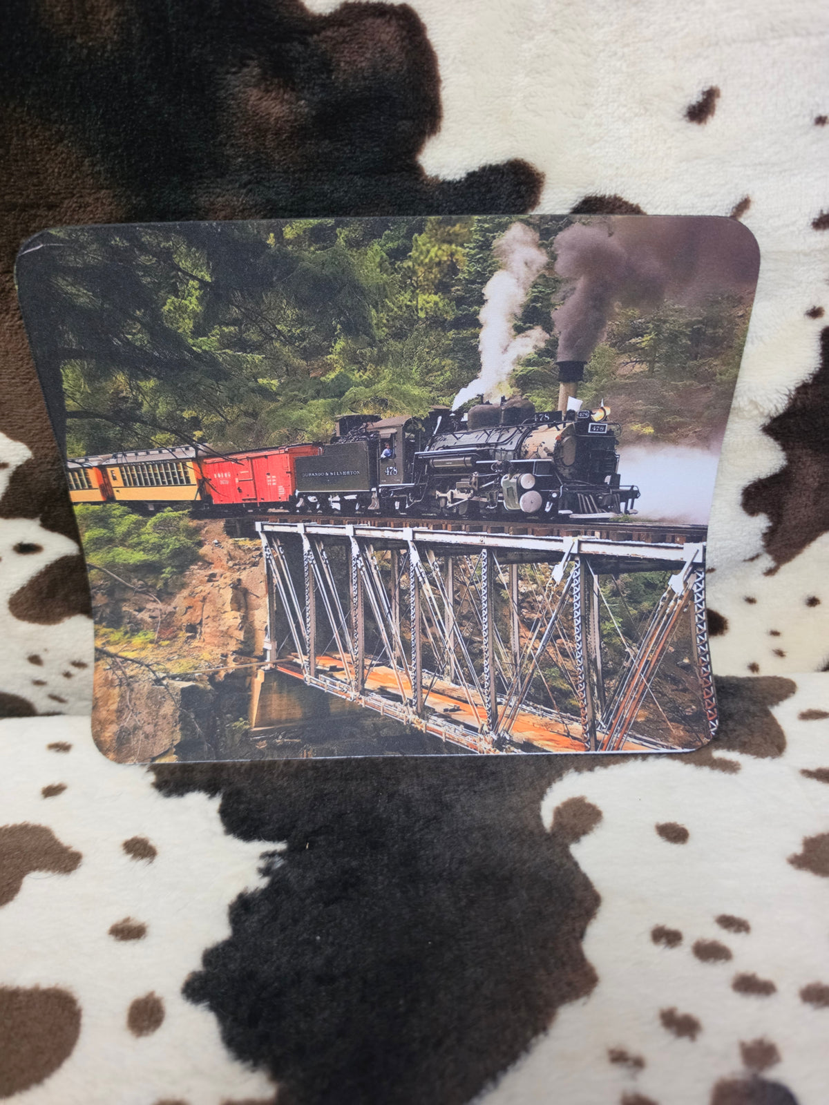 Train Computer Non Slip Custom Mouse Pad