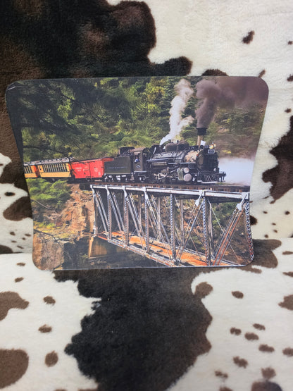 Train Computer Non Slip Custom Mouse Pad
