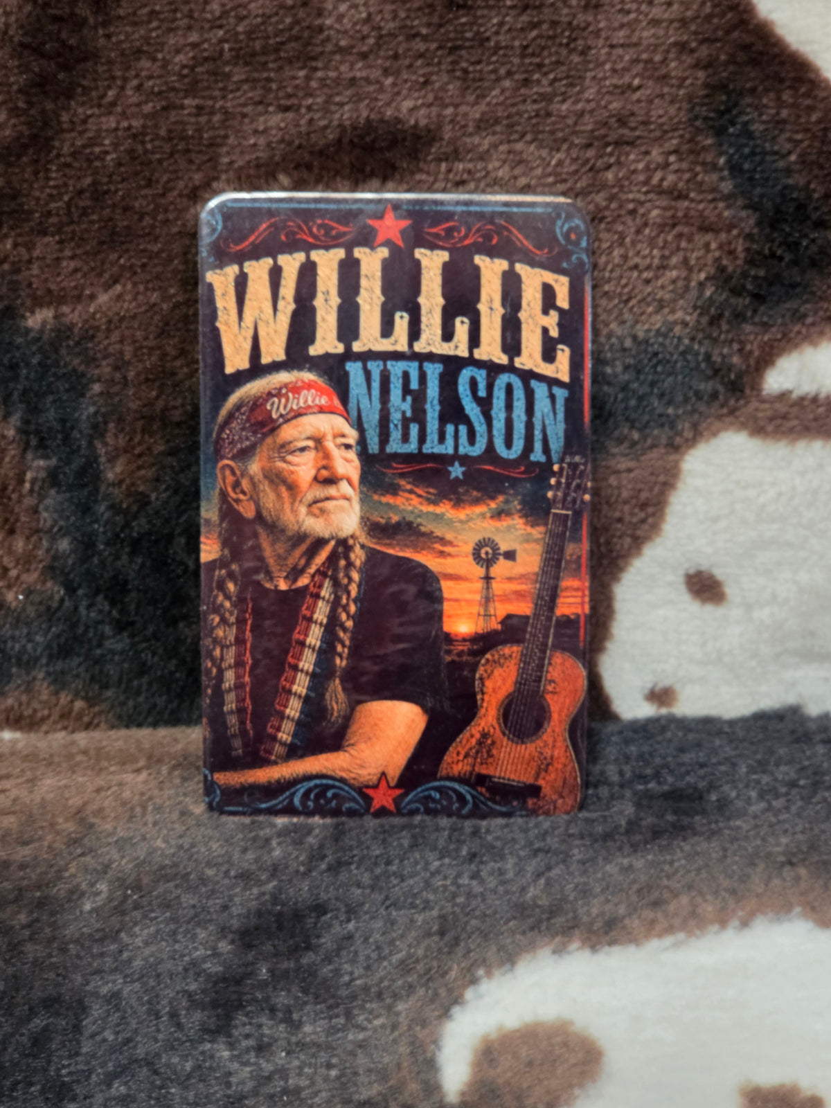Willie Nelson Country Music Western Guitar Magnet