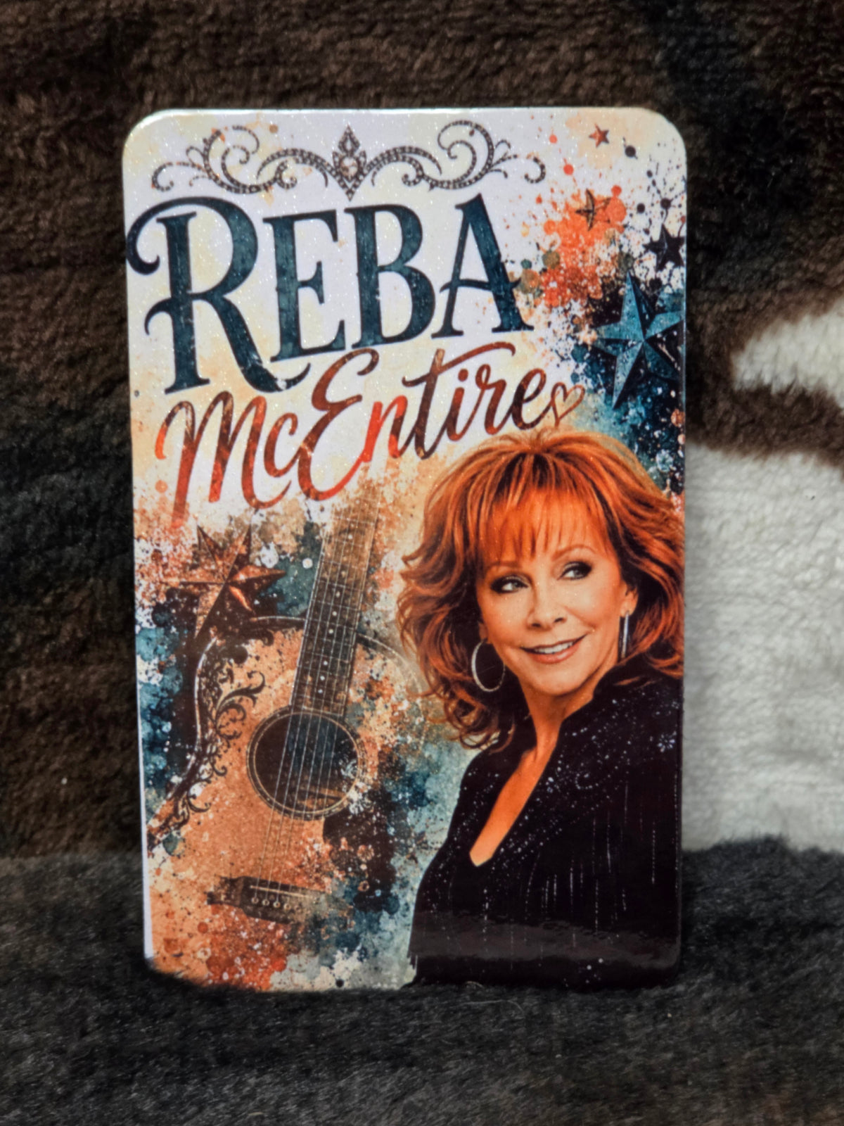 Reba McEntire Country Music Guitar Magnet