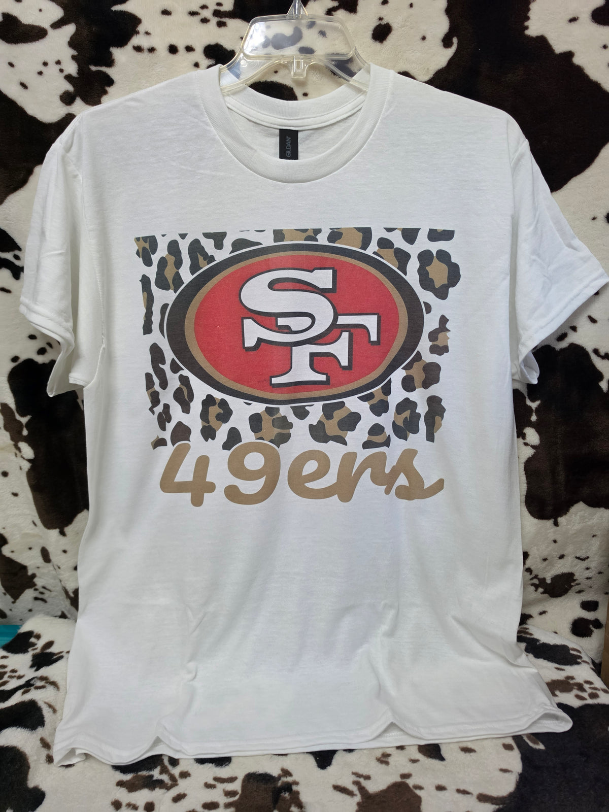 49ers Football Graphic T Shirt Trendy Boutique Style Tee Womens Gift White