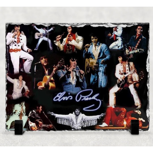 Elvis Presley Photo Rock Slate