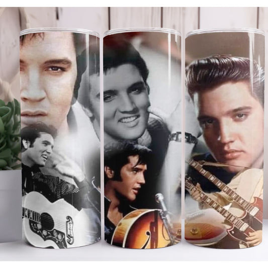 Elvis Collage 20oz Skinny Tumbler