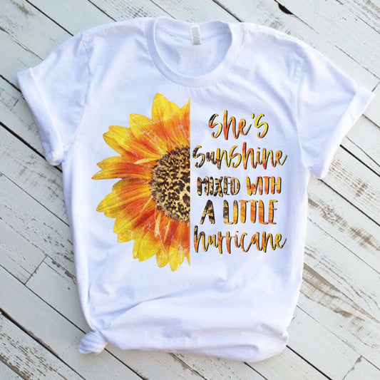 Shes Sunshine Mixed With Hurricane Graphic Tee