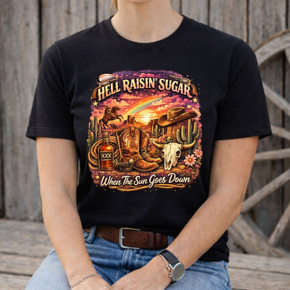 Raisin Hell Sugar Custom Graphic Tee Shirt