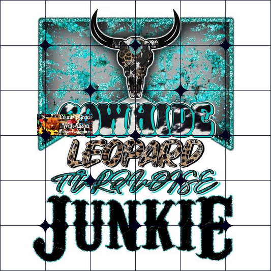 Cowhide Leopard Junkie Ready to Press Sublimation Transfer