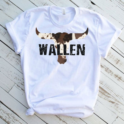 Wallen Bull Skull Short Sleeve Graphic Tee