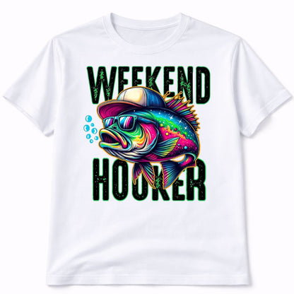 Weekend Hooker Fishing Graphic T-Shirt
