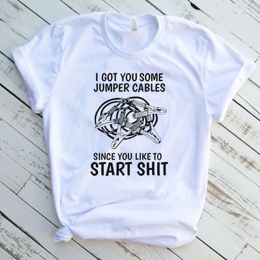 Jumper Cables Funny Graphic T-Shirt