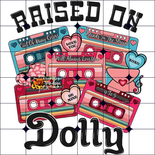 Raised On Dolly Ready to Press Sublimation Transfer