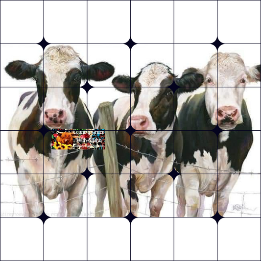 Cows Ready to Press Sublimation Transfer