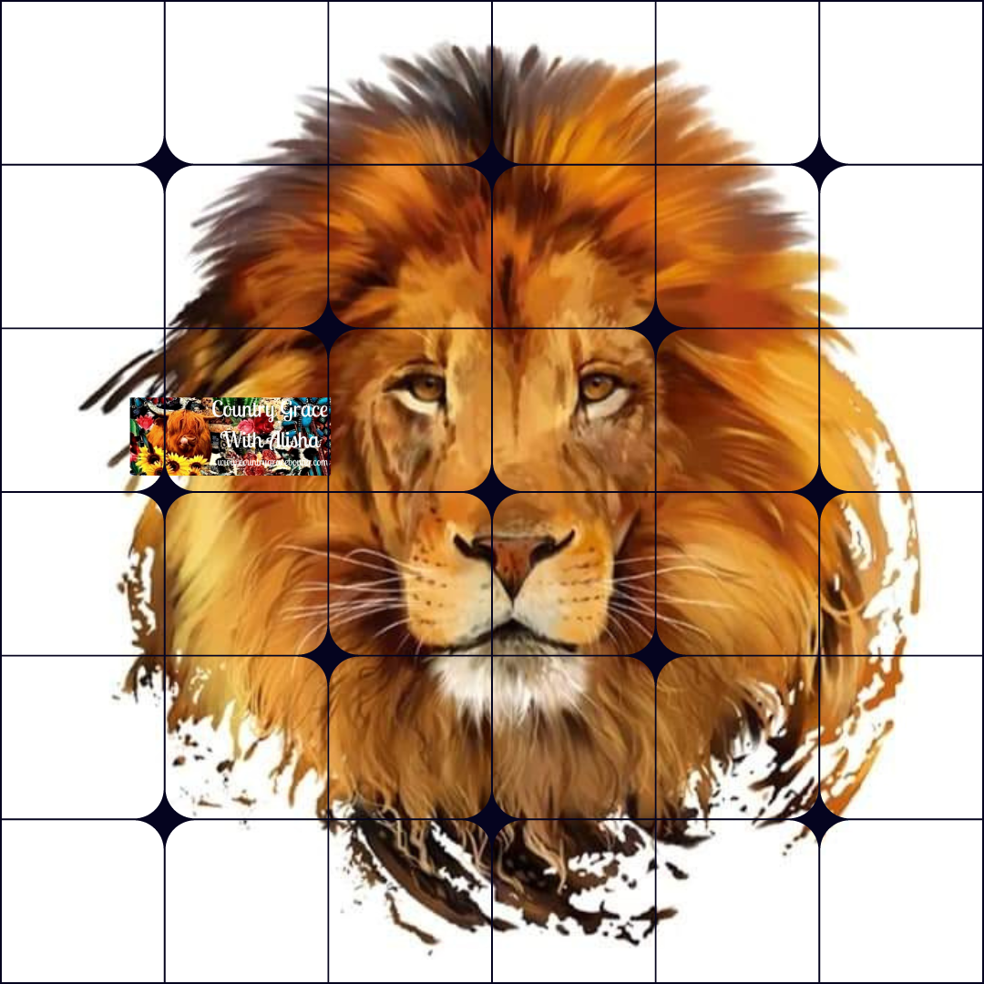 Lion Ready to Press Sublimation Transfer