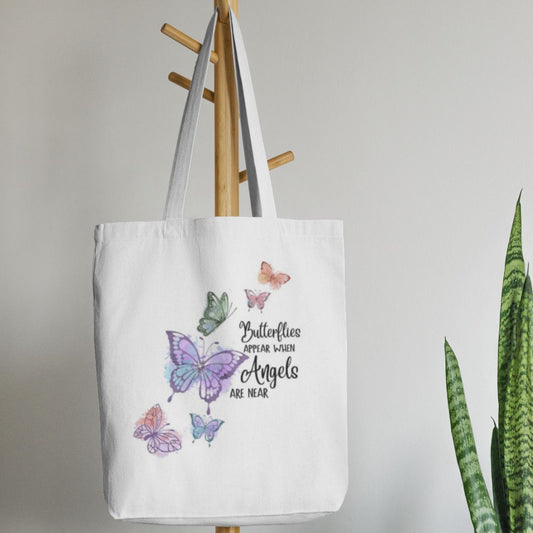 Butterflies and Angels Canvas Tote Bag