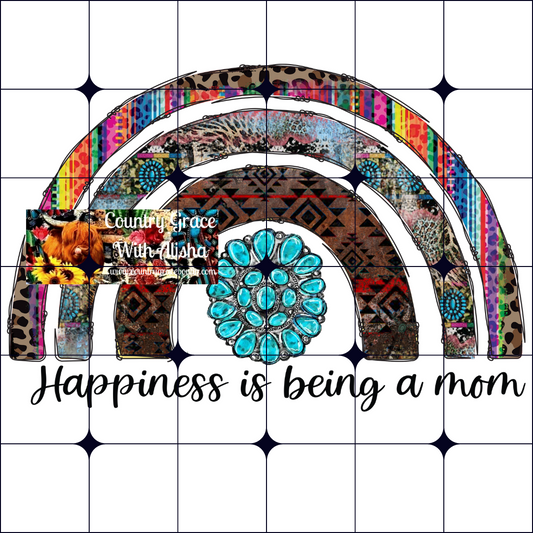 Mom Happiness Ready to Press Sublimation Transfer